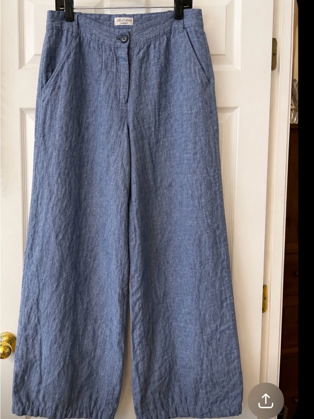 Max Studio Chambray Linen Pants